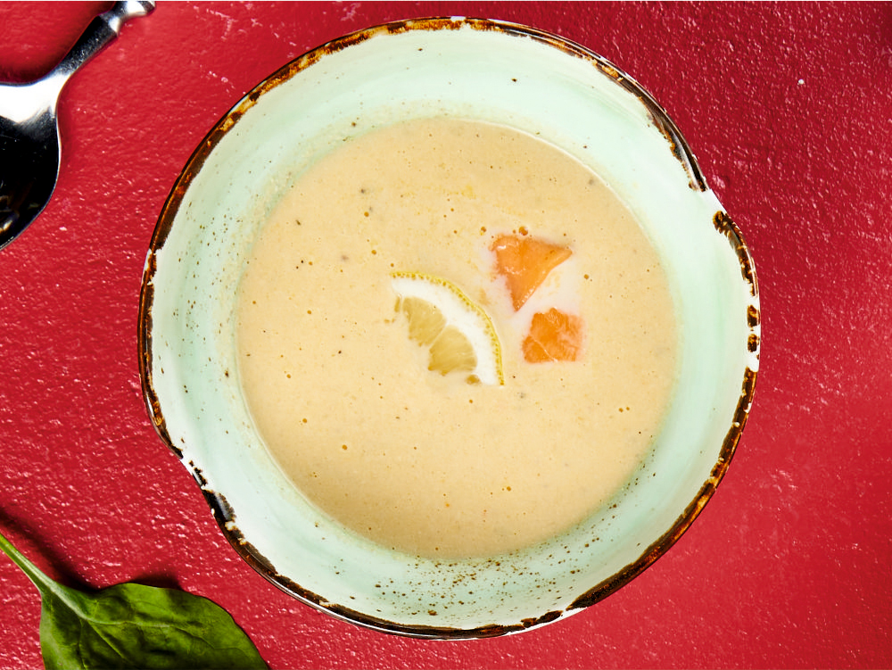 Картинка Крем-суп из семги в рестобаре «Сыр в масле»